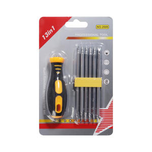 Juego de destornilladores de precisión 12 en 1, mango magnético de acero al cromo vanadio para herramientas de reparación de teléfonos móviles con puntas aisladas - Product Image 2