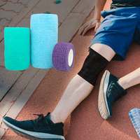 Bandage Cohésif Médical Élastique Respirant et Flexible de Qualité Supérieure, 5cm 7cm 10cm, avec Logo Personnalisé Imprimé