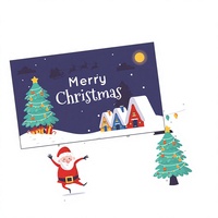 Cartes à gratter de Noël argentées, impression personnalisée, écologiques, en papier durable, pour tirage au sort en gros
