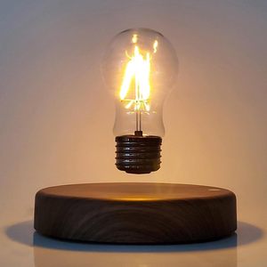 Levitating <b>Bulb</b> Lamp Magnetic Floating LED Light E26 Touch Control Wood Base Desk Lamp Table Lamp Night Light 360 Degree - Product Image 2