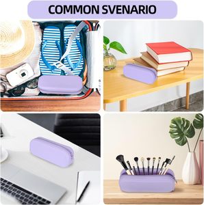 Silicone Pen Pencil <b>Case</b>, Waterproof Pencil Bag With Gradient and Solid Colors, Cute Pouch for Office,Adults,Women and Men - Product Image 5