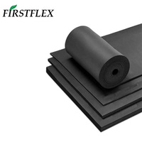 Feuille d'isolation en caoutchouc nitrile FIRSTFLEX, panneau PVC/NBR, isolation pour entrepôts frigorifiques, noir, service de découpe sur mesure