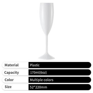 Copas de Vino Blancas Desechables de Plástico de Alta Calidad para Fiestas, Brindis y Bodas - Product Image 4