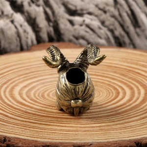 Porte-clés pendentif unique en laiton, statue de tête <span class=keywords><strong>Hellboy</strong></span>, pour publicité et cadeau d'affaires - Product Image 4