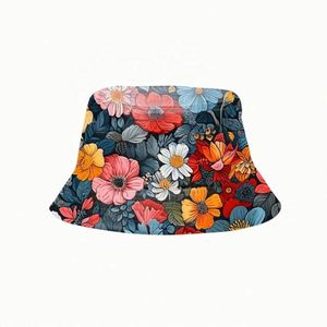 Chapeau de pêcheur léger personnalisé pour femme, décontracté, pour les voyages en plein air, l'été, avec motif de dessin animé, lavable à la main - Product Image 6