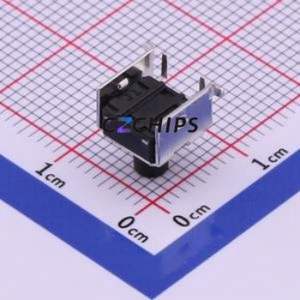 TS-1045-A8B3-D2 Tactile Switch SMD Switch Single Pole Single Throw Round Button 2.5N Horizontal Mount - Product Image 2