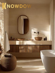 KNOWDOW Японский Zen Villa, бамбуковый шкаф для ванной комнаты, спа-курортная гардеробная станция высокого качества, высококачественный туалетный столик - Product Image 5