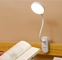 Lámpara de Escritorio LED Recargable con Clip, para Estudiantes, con Intensidad Regulable, Lámpara de Mesa con Pinza, Luz de Lectura Portátil, Venta al Por Mayor de Fábrica