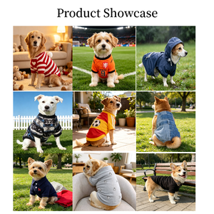 Pull en tricot rayé personnalisable pour chien, confortable et tendance, vêtements pour animaux de compagnie pour usage intérieur et extérieur - Product Image 3