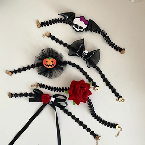 Femmes 2025 Offre Spéciale Halloween Party Pumpkin Human Skeleton Fashion Elegant Beauty Customized Clavicule Necklace for Female - Product Image 1