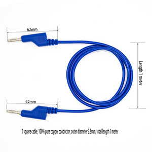 สายทดสอบมัลติมิเตอร์แบบปลั๊กกล้วย 4 มม. ถึงปลั๊กกล้วย ความยาว 100 ซม. ชุดสายทดสอบ - Product Image 2