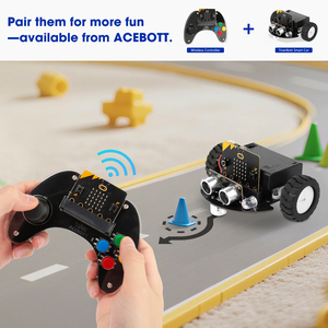 Acebott ODM tinkerbott microbit STEM giáo dục robot xe Kit 2WD với 16 Bài Học Hướng Dẫn Lập trình ứng dụng điều khiển robot Bộ - Product Image 6