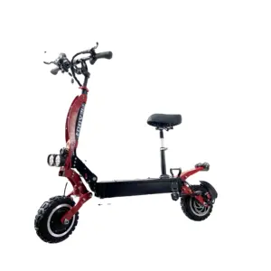 Çift motorlu güçlü yetişkin elektrikli Scooter 3200W katlanabilir 110 mil uzun menzilli hızlı kontrol Scooter