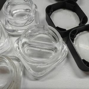 Pot en verre noir inviolable, pot pour crème pour les yeux, pot pour échantillon cosmétique, pot pour crème pour le visage de petite taille 3g, pots de voyage pour fards à paupières - Product Image 6