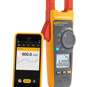 Multimètre à <span class=keywords><strong>pince</strong></span> <span class=keywords><strong>Fluke</strong></span> 373/375 FC/374 FC/F381/F378/F378FC/F76/F376FC/F393FC, valeur efficace vraie en courant alternatif |   Ampèremètre à <span class=keywords><strong>pince</strong></span> - Product Image 5