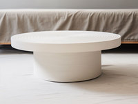 Moderne élégant GRC FRP Design personnalisé Table à café et à thé Mobilier contemporain de salon en béton, ciment et fibre de verre