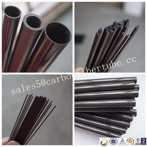 Tubo redondo de brillo mate liso de alta resistencia de 1000mm de fibra de carbono estirada completa 3K - Product Image 3