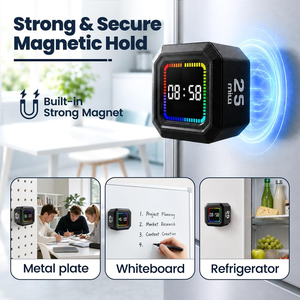 Temporizador Visual Pomodoro de Escritorio para Niños, con Sensor de Gravedad, Pantalla a Color Magnética en la Parte Posterior, Personalizable con Marca OEM/ODM - Product Image 4