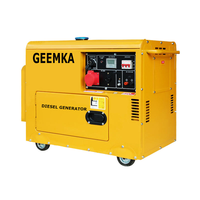 Générateur diesel à cadre ouvert, silencieux, léger, prix usine, 5 kW, 6 kVA, 50/60 Hz, monophasé/triphasé, portable