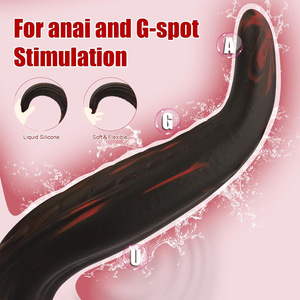 Consoladores sin huevo emulacionales mezclados en colores de silicona líquida para juguetes sexuales tapón anal al por mayor - Product Image 3