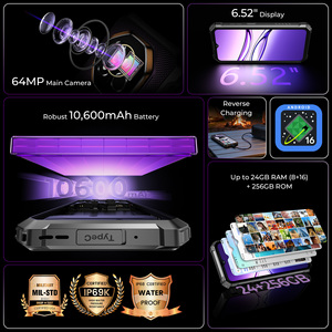 สมาร์ทโฟน Oukitel G7 รุ่นทนทาน ระบบปฏิบัติการ Android 16 ชิปเซ็ต T615 รองรับ NFC แบตเตอรี่ 10600mAh กล้องหลัก 64MP หน่วยความจำ 4+128GB มือถือ Oukitel - Product Image 4