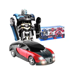 크리 에이 티브 변형 장난감 전기 탱크 어린이 기차 로봇 모델 장난감 자동차