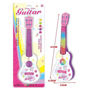 Giocattolo educativo della chitarra elettrica della chitarra del giocattolo musicale delle ragazze dei bambini con lo strumento musicale leggero - Product Image 2
