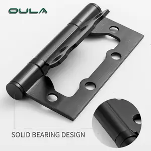 4 Inch Standard Thickness 3.0mm Butterfly Flush Iron Door Hinge Custom Color And Logo Pivot Hinge For Furniture