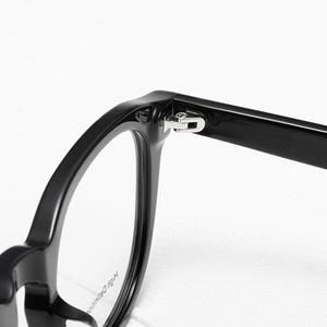 Gafas Clásicas Ovaladas de Montura Completa, Marco Negro Sólido, Lentes Anti-UV CR-39, Unisex para Adultos, Corrección de Visión - Product Image 4