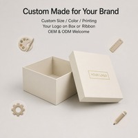 Boîte cadeau personnalisée en carton mat B6, couvercle rigide blanc cassé, deux pièces, vente en gros directe usine pour la vente au détail et l'approvisionnement en cadeaux