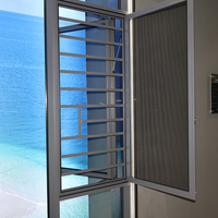 Ventanas Abatibles Modernas de Aleación de Aluminio |   Acero Inoxidable |   Personalizable para Cocina, Baño, Villa |   Calificado por Energy Star 5+ Años