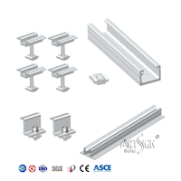 Rail solaire universel simple et compact de 130 mm et 200 mm, système de montage sans rail, rail de montage solaire de type U | Art Sign