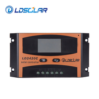 Contrôleur de charge solaire PWM à dissipation thermique naturelle 10A~40A, éclairage 12V/24V, reconnaissance automatique, écran LCD, 4000W max PV
