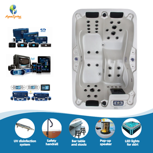 Spa chauffé <span class=keywords><strong>extérieur</strong></span> en acrylique <span class=keywords><strong>3</strong></span> <span class=keywords><strong>places</strong></span> avec appui-tête, <span class=keywords><strong>jacuzzi</strong></span>, spa Balboa avec 35 jets et 2 pompes - Product Image 2