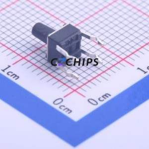 K2-1109DP-H4SW-01 Tactile Switch Through hole-4P,4.5x4.5mm Switch Single Pole Single Throw Round Button 2.5N Through Hole - Product Image 2