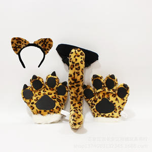 Zoo Tigre <span class=keywords><strong>cola</strong></span> felpa pata dinosaurio leopardo muñeca León <span class=keywords><strong>ciervo</strong></span> juguete para Niños Accesorios <span class=keywords><strong>de</strong></span> rendimiento - Product Image 2