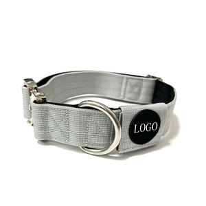 Custom Luxe Duurzame Verstelbare Zware Metalen Gesp Tactische Training Airtag Hond Kraag - Product Image 2