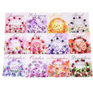 Exclusivo Transfronterizo: Set de Pulseras de Piedras Naturales de 12 Meses, Joyería de Cristal Curativo para el Día de la Madre al por Mayor - Product Image 6