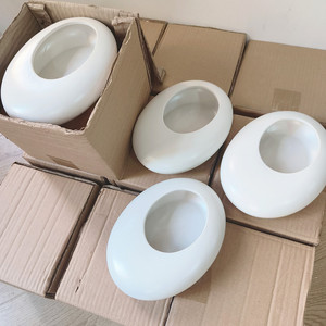 Maceta de <span class=keywords><strong>Cerámica</strong></span> Moderna Nórdica, Simple, Grande, Adornos Creativos, Decoración para el Hogar, Sala de Estar, Color Blanco, Esmaltada - Product Image 6