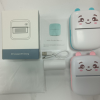 Cadeau pour enfants HL, MINI imprimante thermique portable sans encre, BT 4.0, 200 DPI, impression de photos, autocollants, étiquettes, en stock, rose/bleu