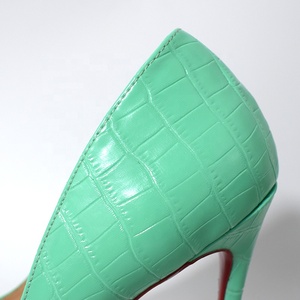 Custom-made Green High <b>Heels</b> for Women Sexy Stiletto <b>Red</b> Bottom Pumps Breathable Fashion Trend Summer Autumn 12cm/10cm/8cm - Product Image 5