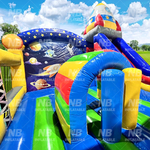 Space Theme <b>Inflatable</b> Castle Jumping Bouncer House Commercial <b>Water</b> <b>Slide</b> for Kids <b>Inflatable</b> House Spa - Product Image 4
