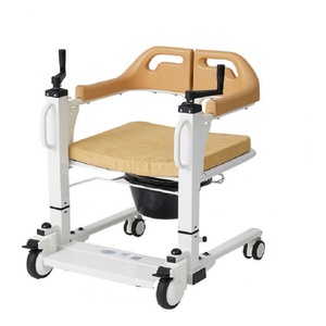 Elderly Disabled Bath Toilet <b>Commode</b> <b>Chair</b> Potty Stool Wheelchair With Seat Belt Double Safe Transfer Lift Transfer <b>Chair</b> - Product Image 1