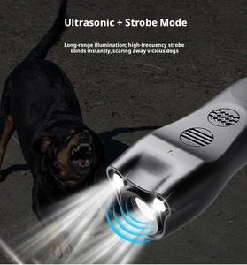 Dispositif anti-aboiement ultrasonique portable, 3 modes de vagues sonores, rechargeable, répulsif d'entraînement pour chiens de 6 <span class=keywords><strong>mois</strong></span> à <span class=keywords><strong>8</strong></span> ans - Product Image 4
