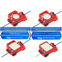 Boîte de distribution d'aérosol thermique à grande capacité (10g-40g) pour dispositif d'extinction automatique d'incendie, type rail, avec autocollant