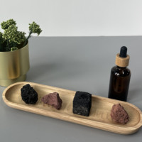 Diffuseur d'huiles essentielles en pierre de lave naturelle, diffuseur en pierre de lave pour aromathérapie