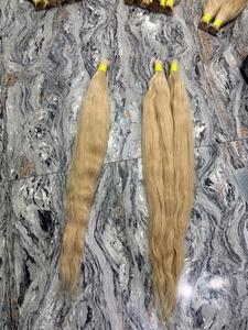 Paquete de Cabello Humano Rubio 613 y Extensiones de Cabello Virgen con Ondas Suaves para la Elaboración de Pelucas, Estilismo de Salón y Uso Estético - Product Image 4