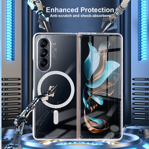 Funda Magnética Transparente Antiamarilla de TPU+PC Resistente a Impactos N52 con Carga Inalámbrica para <span class=keywords><strong>Samsung</strong></span> <span class=keywords><strong>Z</strong></span> Fold 7/<span class=keywords><strong>Z</strong></span> <span class=keywords><strong>Flip</strong></span> 7 - Product Image 3