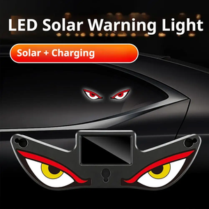 Nouvelle lumière d'avertissement clignotante LED solaire décorative « Devil Eye » pour pare-brise <span class=keywords><strong>de</strong></span> camion avec panneau d'affichage flexible - Product Image 4