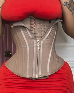 Double Compression Hourglass Waist Trainer <strong>Underbust</strong> Steel Boned Tummy Belt - Product Image 1